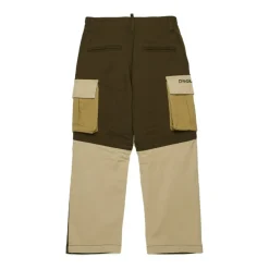 Pantalon Cargo à Blocs de Couleur