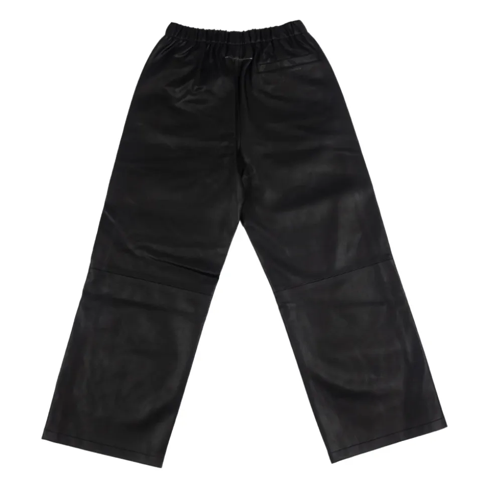 Pantaloncini cropped en similicuir