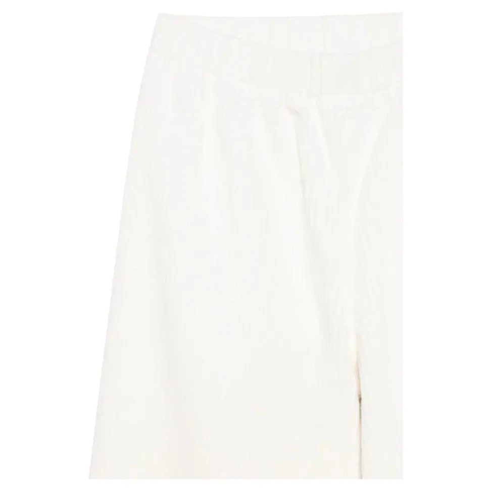Pantaloncini in velluto a coste a righe