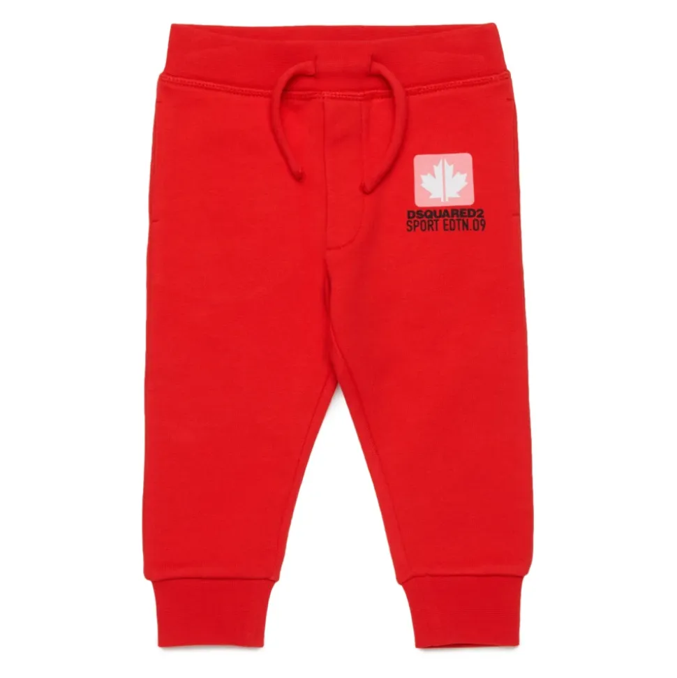 Pantalon de jogging en molleton avec motif feuille