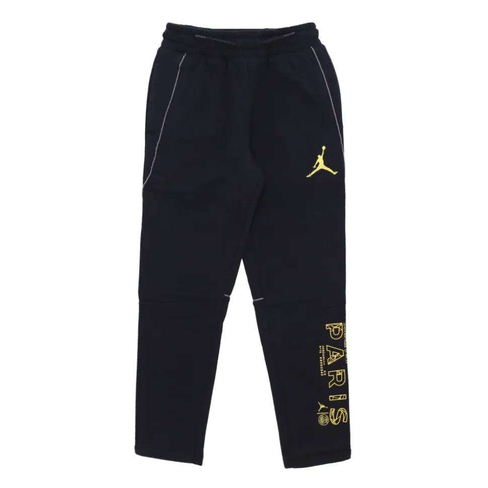 Pantalon de Survêtement en Molleton Noir avec Logos