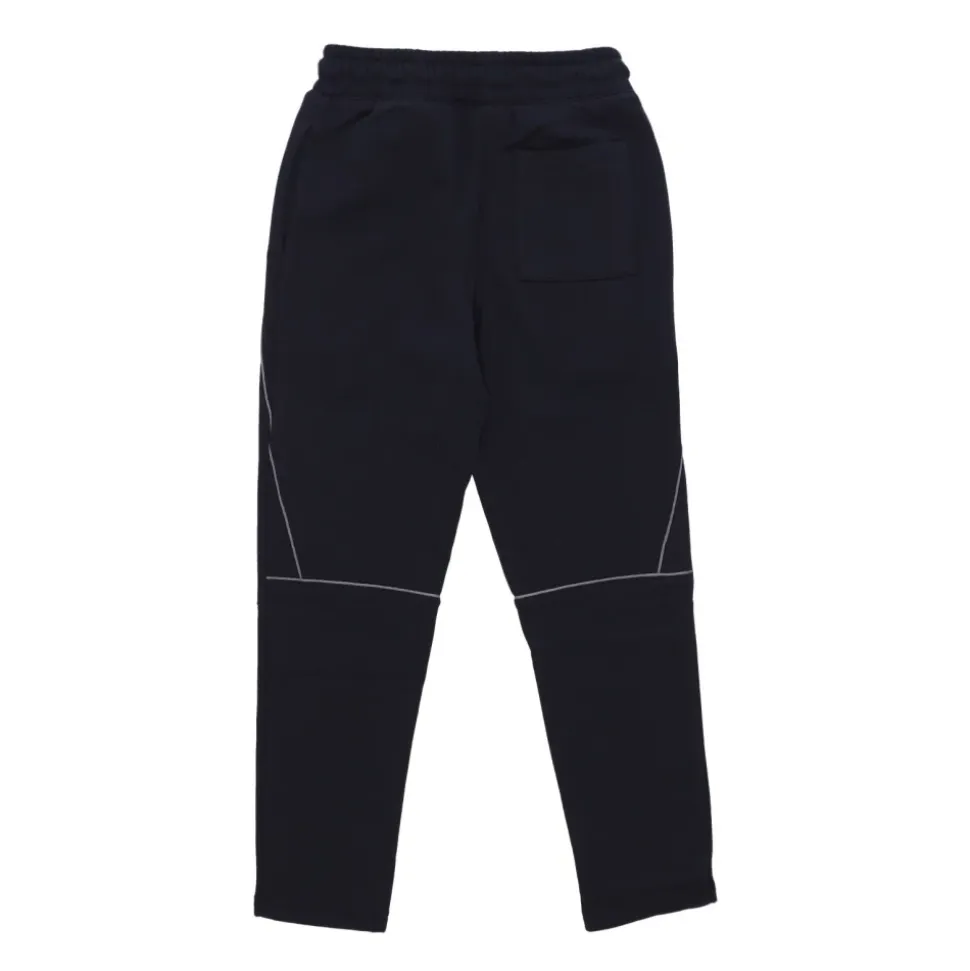 Pantalon de Survêtement en Molleton Noir avec Logos