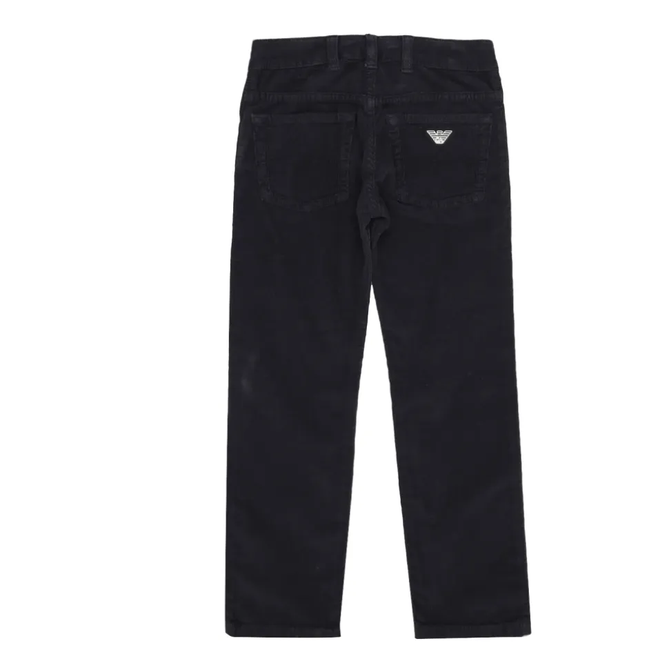 Pantalon droit en velours côtelé