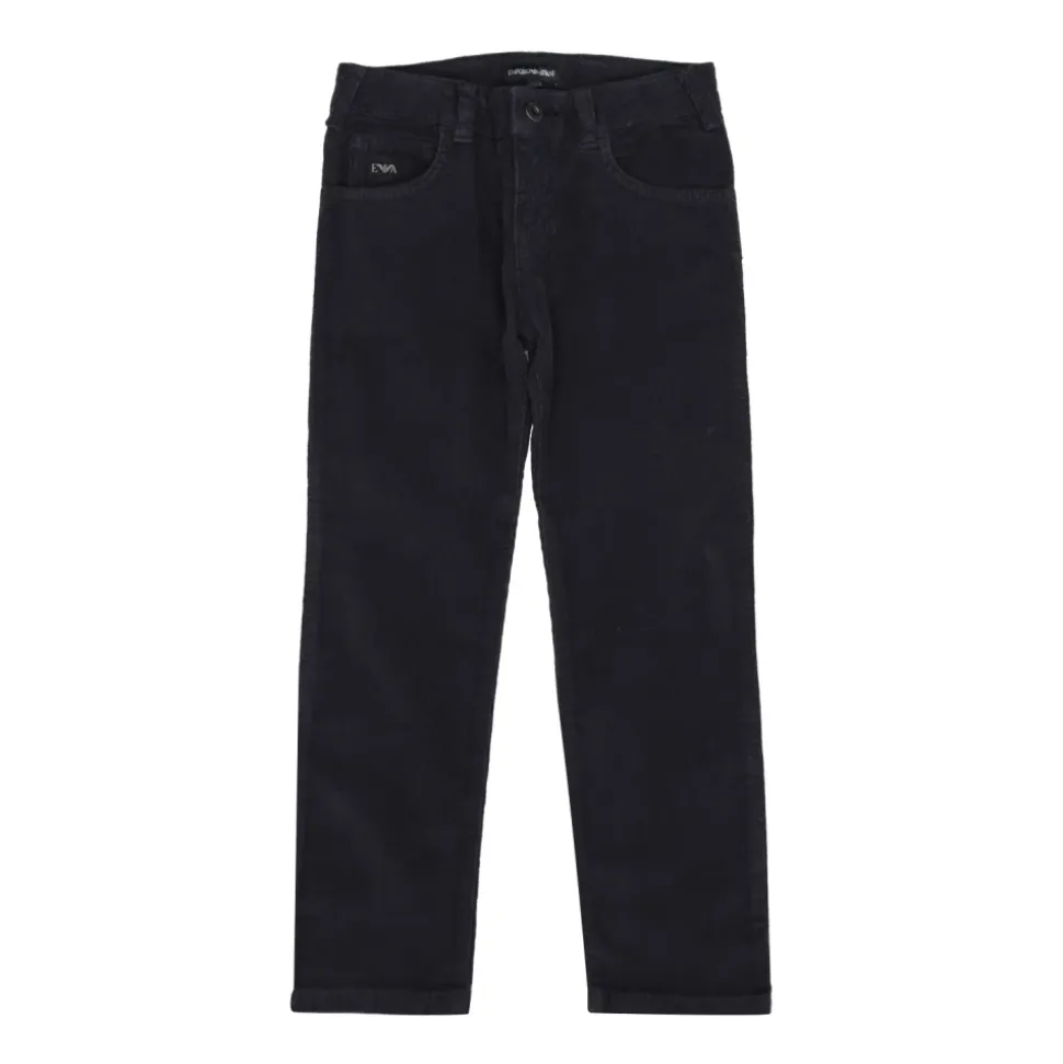 Pantalon droit en velours côtelé
