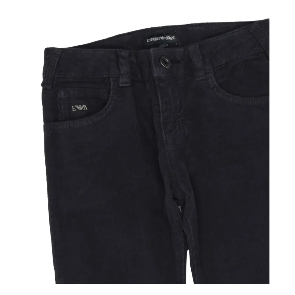 Pantalon droit en velours côtelé