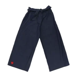 Pantalon en chambray avec