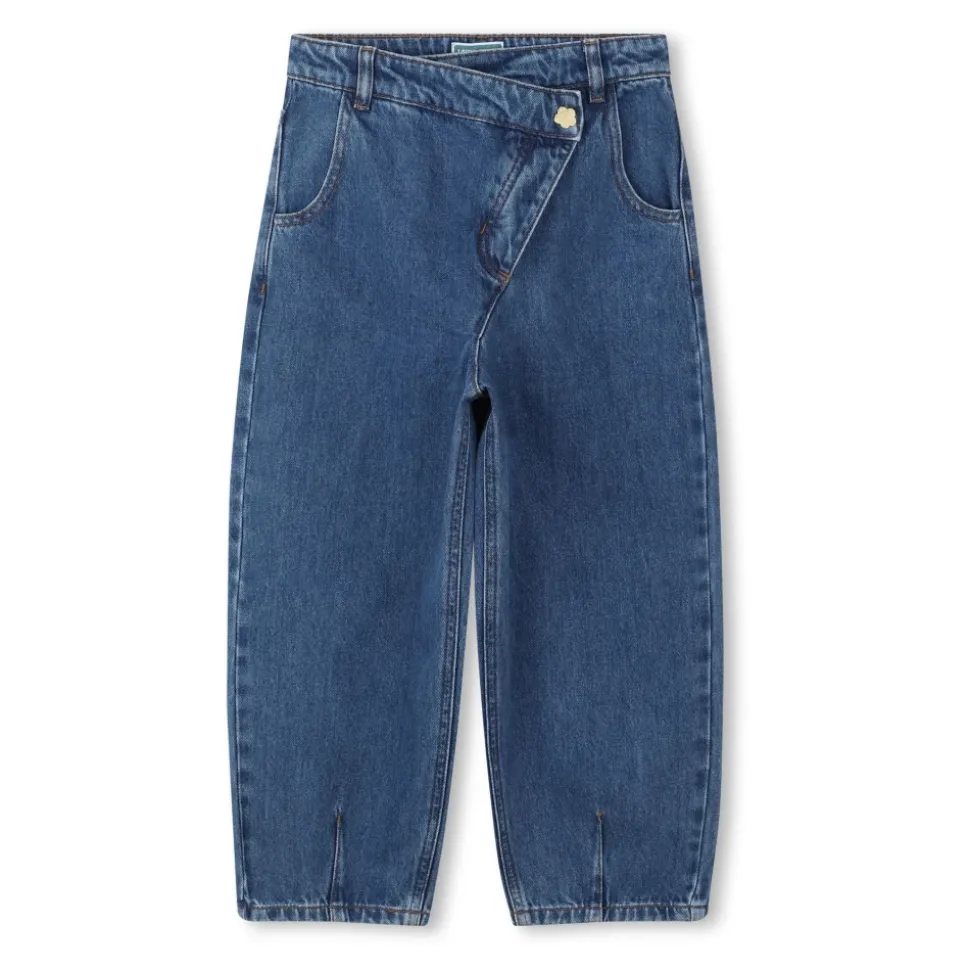 Pantalon en denim asymétrique