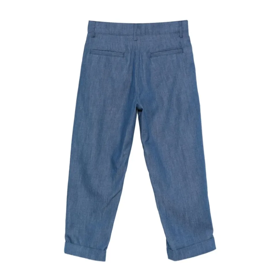 Pantalon en jean taille haute