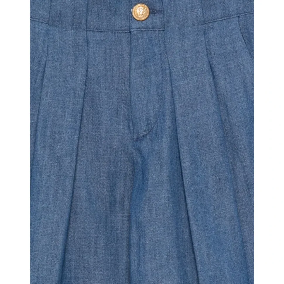 Pantalon en jean taille haute