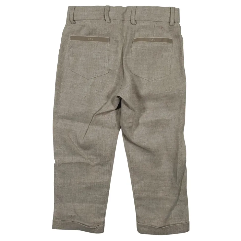 Pantalon en lin et viscose