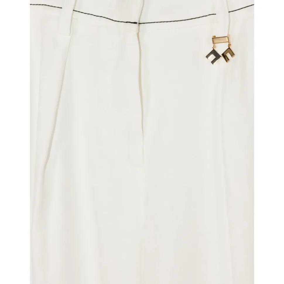 Pantalon en lin mélangé