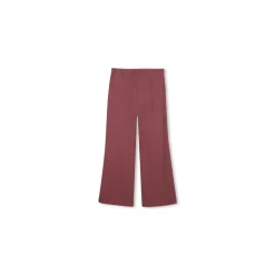 Pantalon Large Rose avec Ceinture