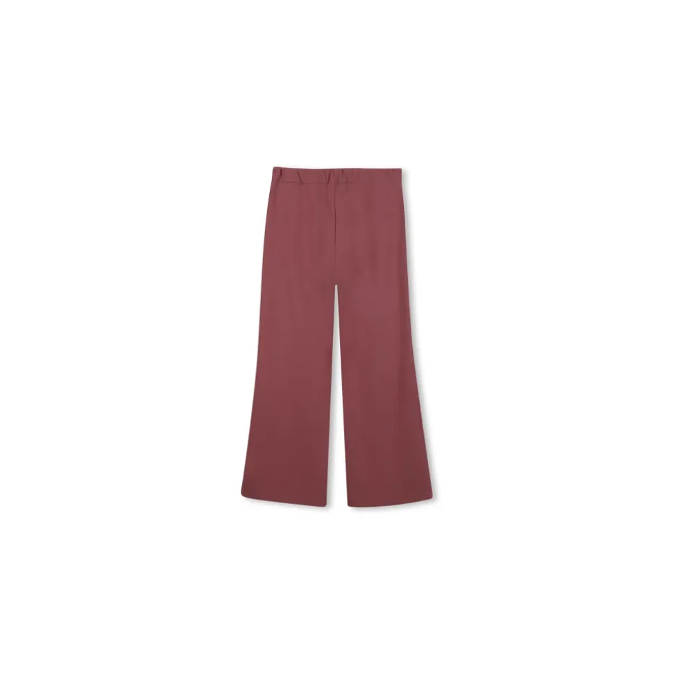 Pantalon Large Rose avec Ceinture