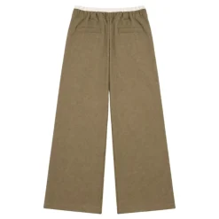 Pantalon Évasé à Micro-Carreaux