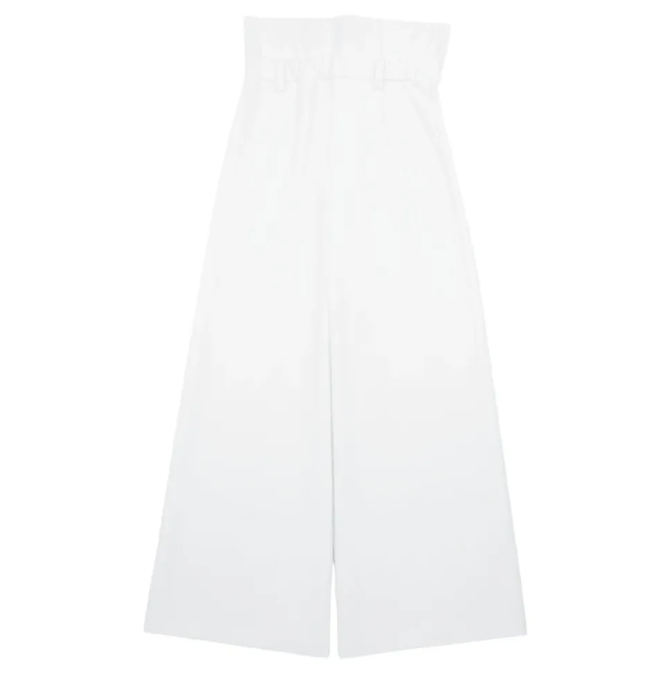 Pantalon évasé taille haute