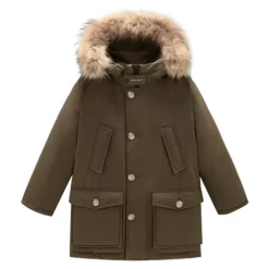 Parka Arctic à Capuche Détachable en Fourrure
