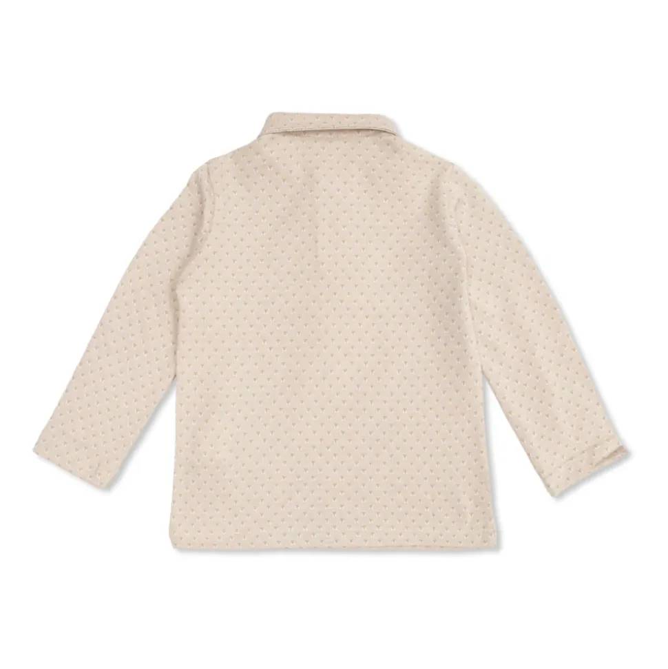 Polo en coton piqué jacquard