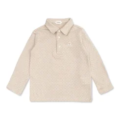 Polo en coton piqué jacquard