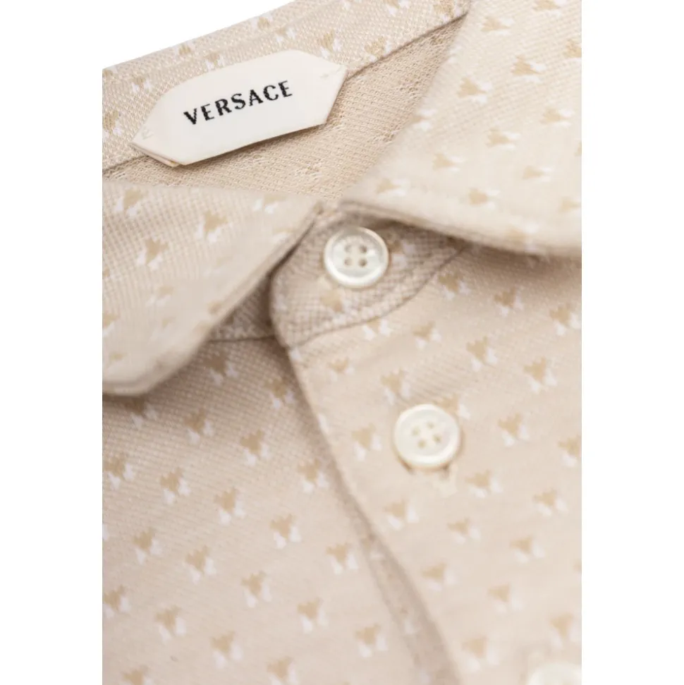 Polo en coton piqué jacquard