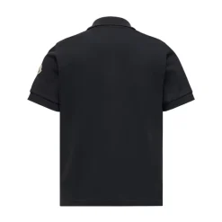 Polo en piqué de coton avec bordure logo