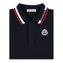 Polo en piqué de coton avec finitions tricolores