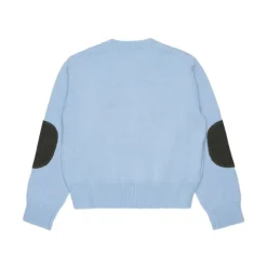 Pull avec écussons en tricot cœur