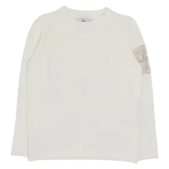Pull col rond avec broderie boussole
