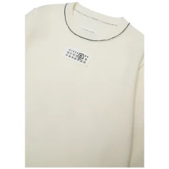 Pull col rond avec logo sur le devant