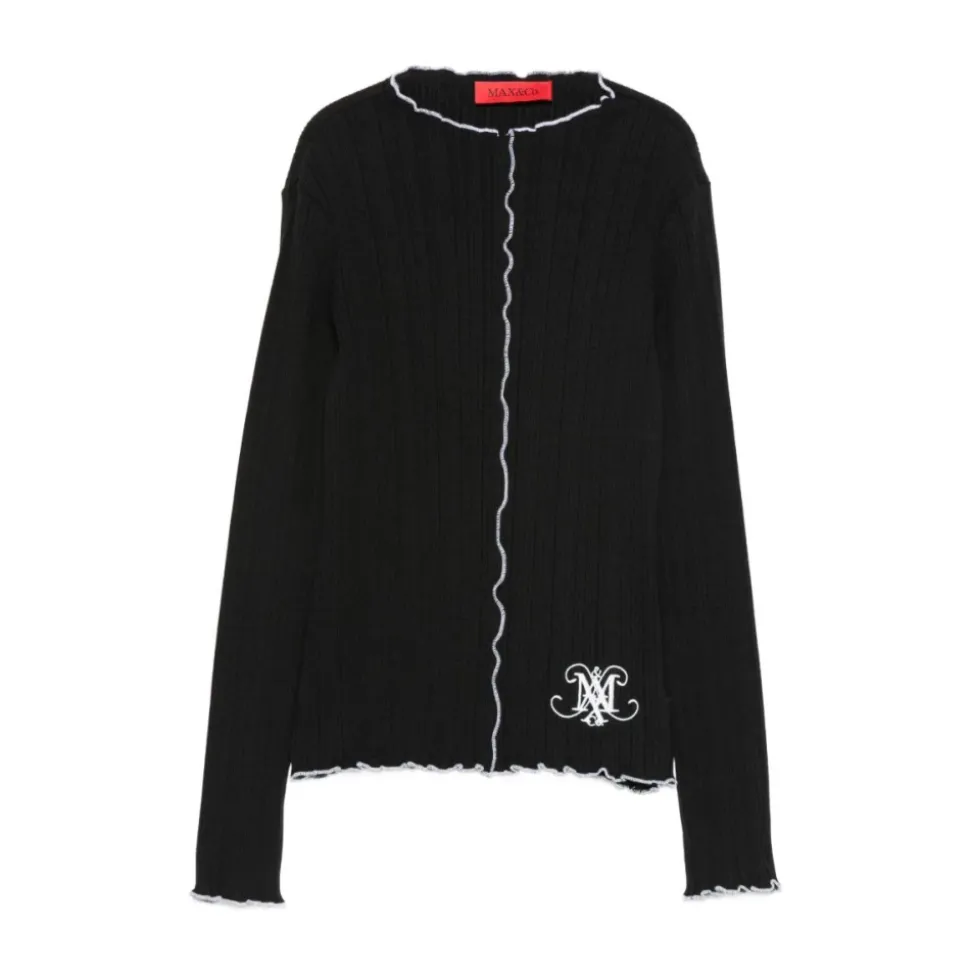 Pull côtelé à volants