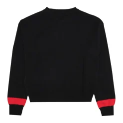 Pull en coton noir avec logo N 21