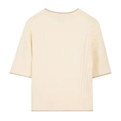 Pull en maille ajourée à chevrons