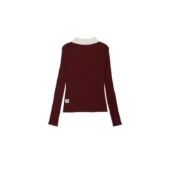 Pull en maille côtelée orné de cristaux