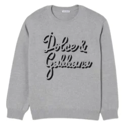 Pull en maille simple en laine avec broderie