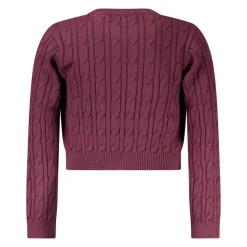 Pull à manches longues torsadées