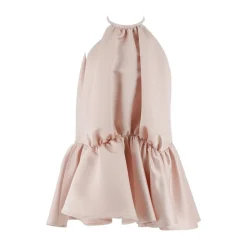 Robe à Volants et Liens au Col