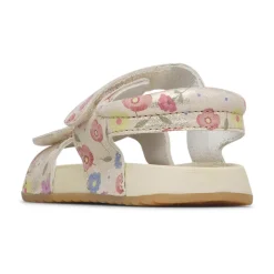 SALNY Leather Sandals with Flowers