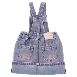Salopette en jean avec petites roses