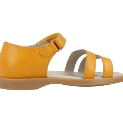 Sandales Confortables en Cuir Ocre