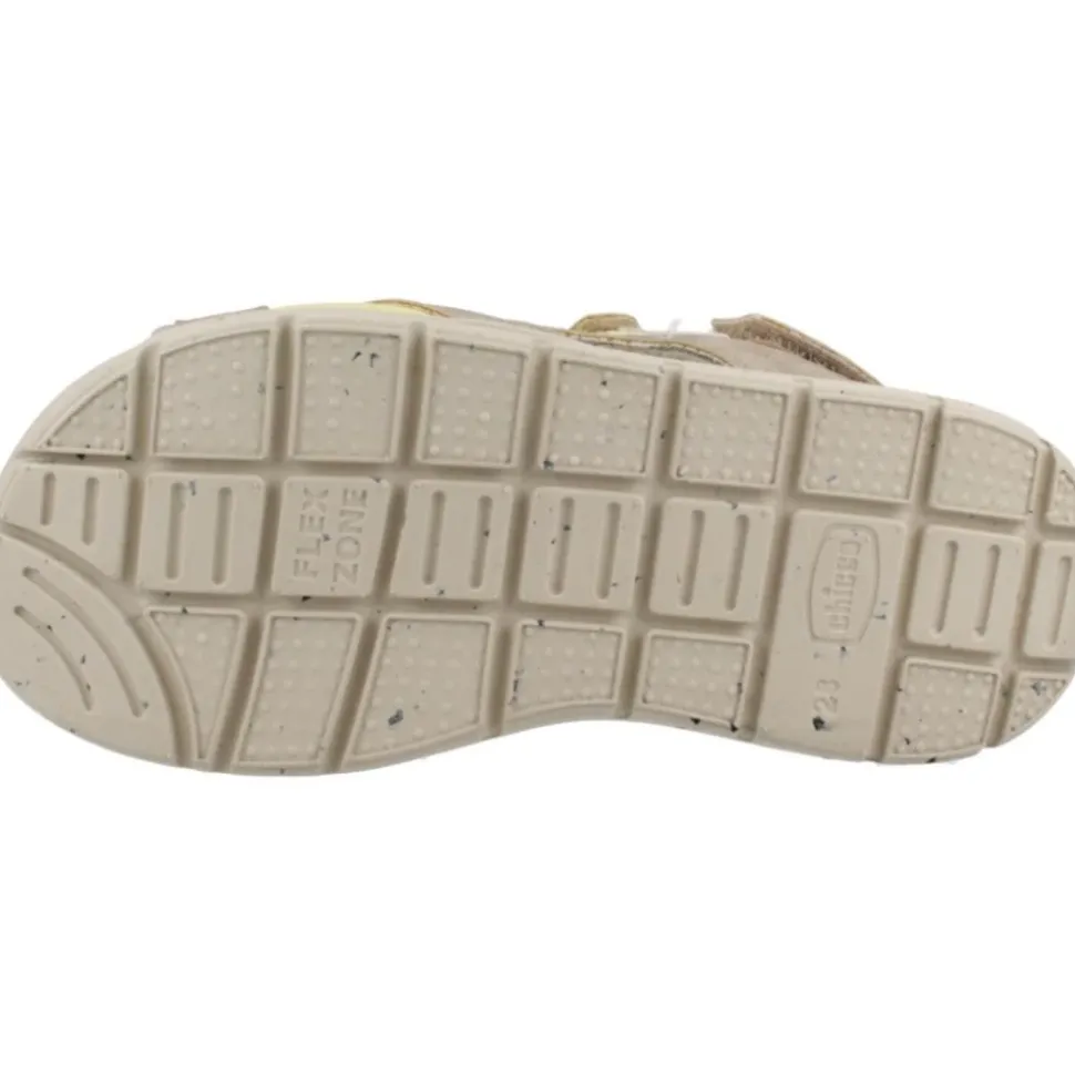 Sandales d'été Beige et Jaune