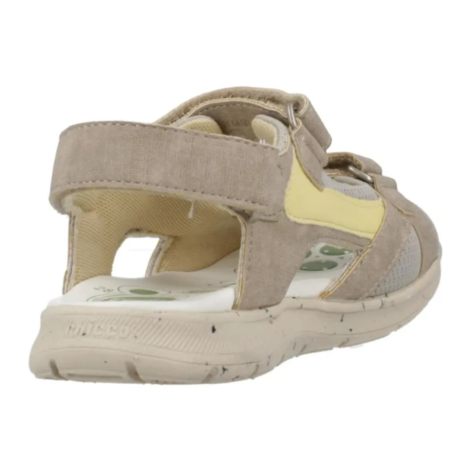 Sandales d'été Beige et Jaune