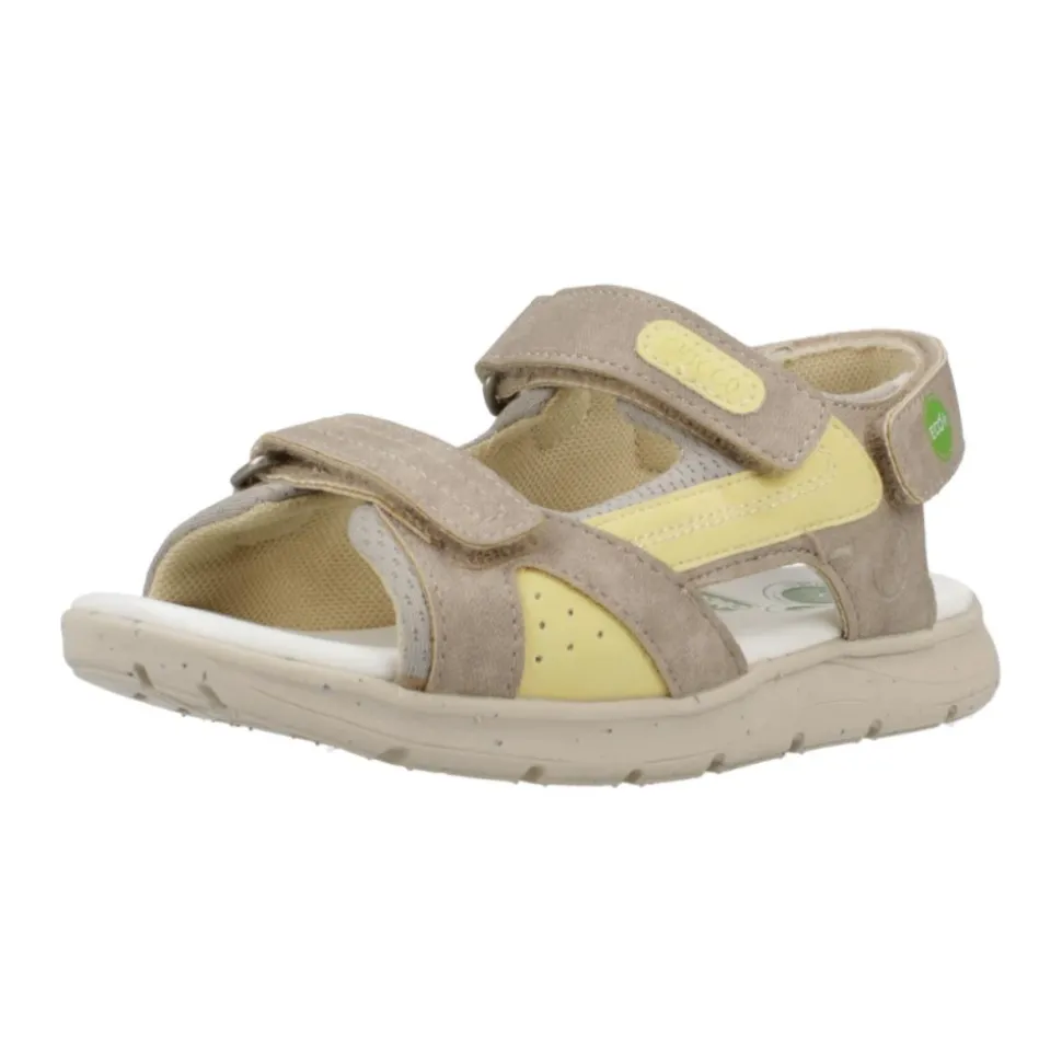 Sandales d'été Beige et Jaune