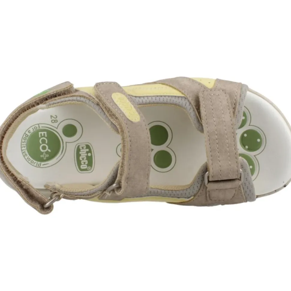 Sandales d'été Beige et Jaune