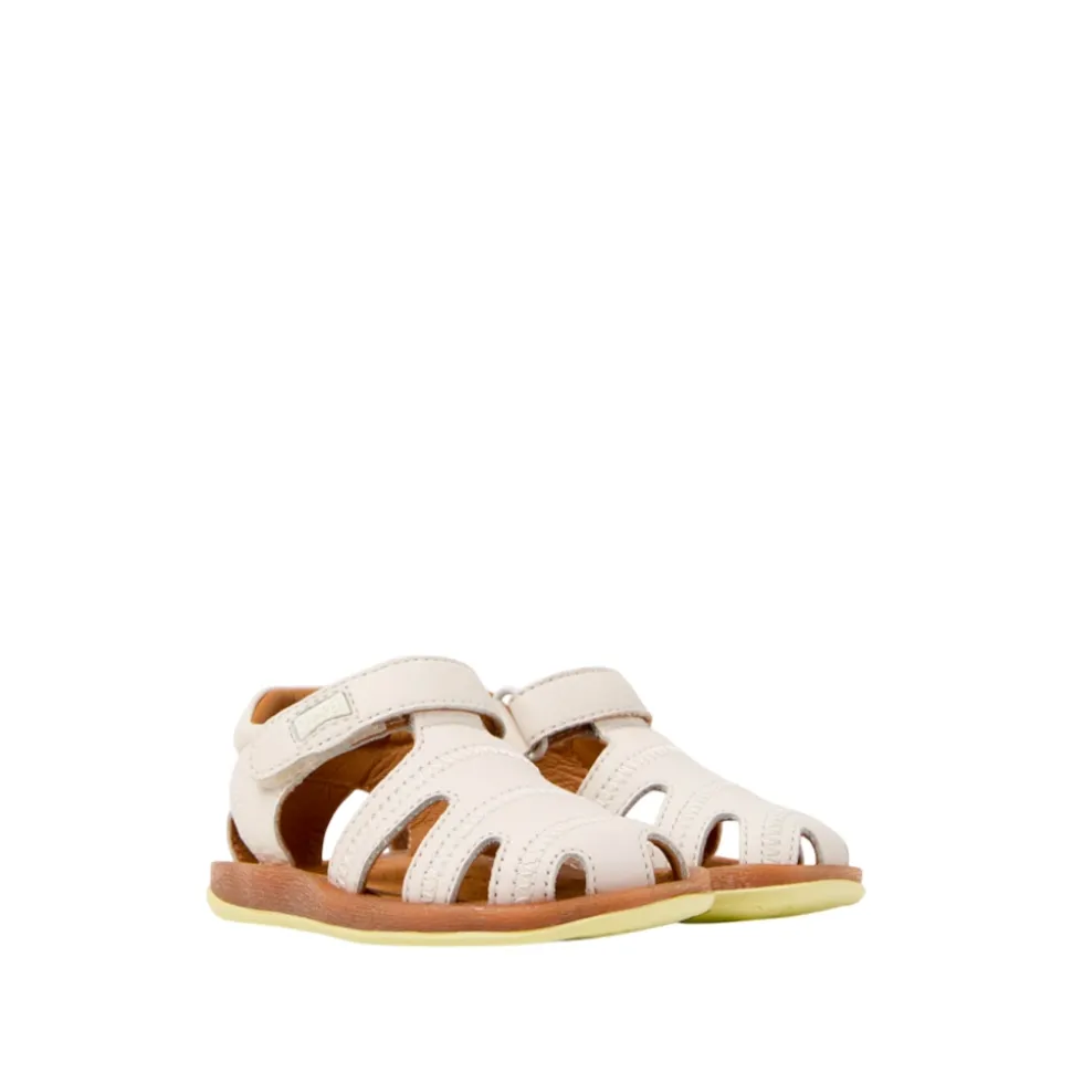 Sandales d'été en cuir marron pour enfants