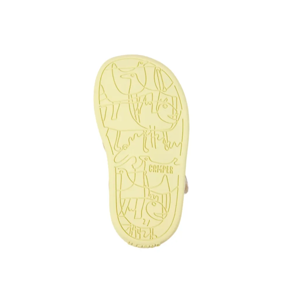 Sandales d'été en cuir marron pour enfants