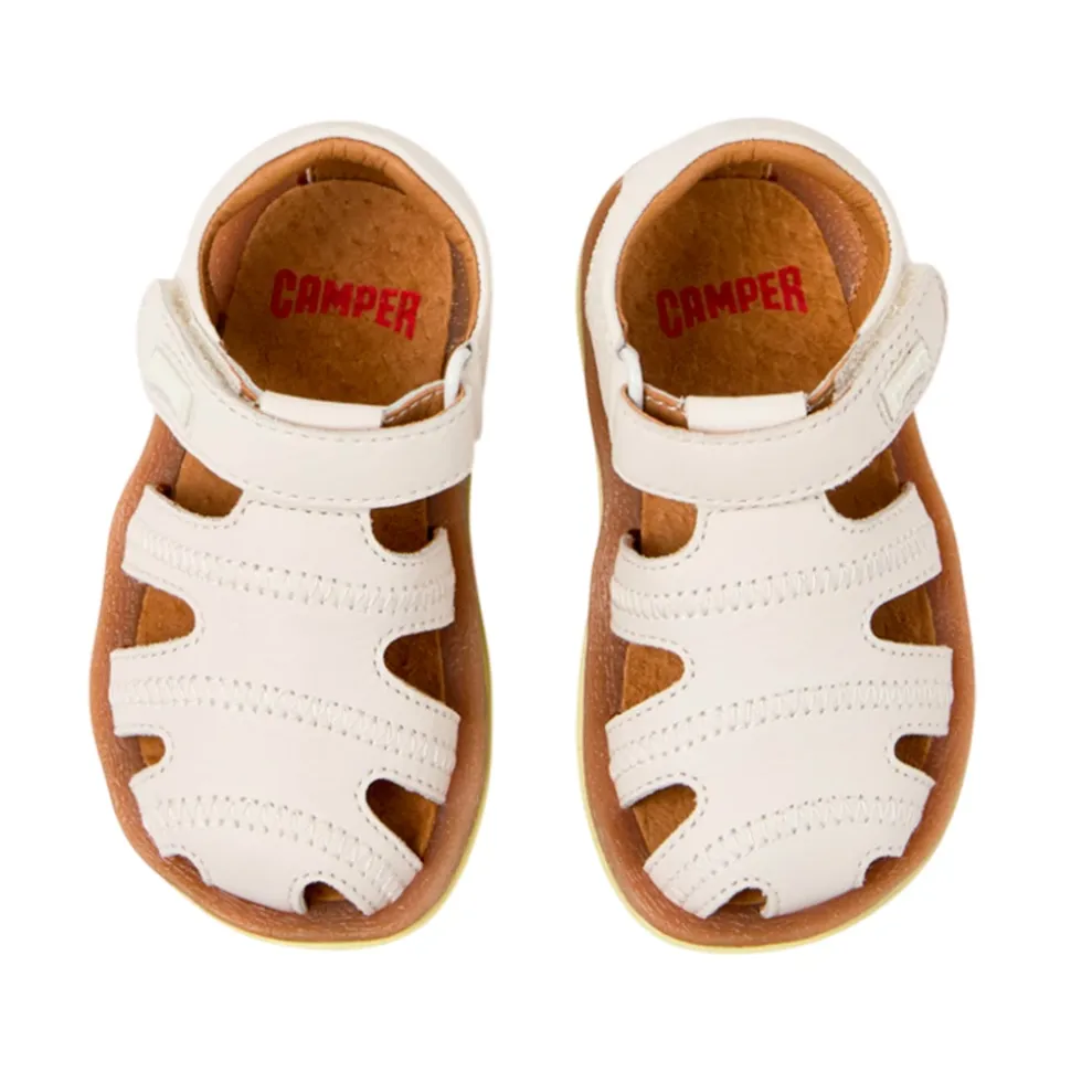 Sandales d'été en cuir marron pour enfants