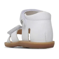 Sandales en cuir avec coeur appliqués FIRUN