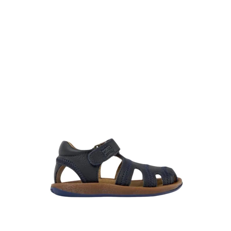 Sandales en Cuir Bleu pour Bébés