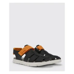 Sandales Enfants en Cuir Noires Élégantes