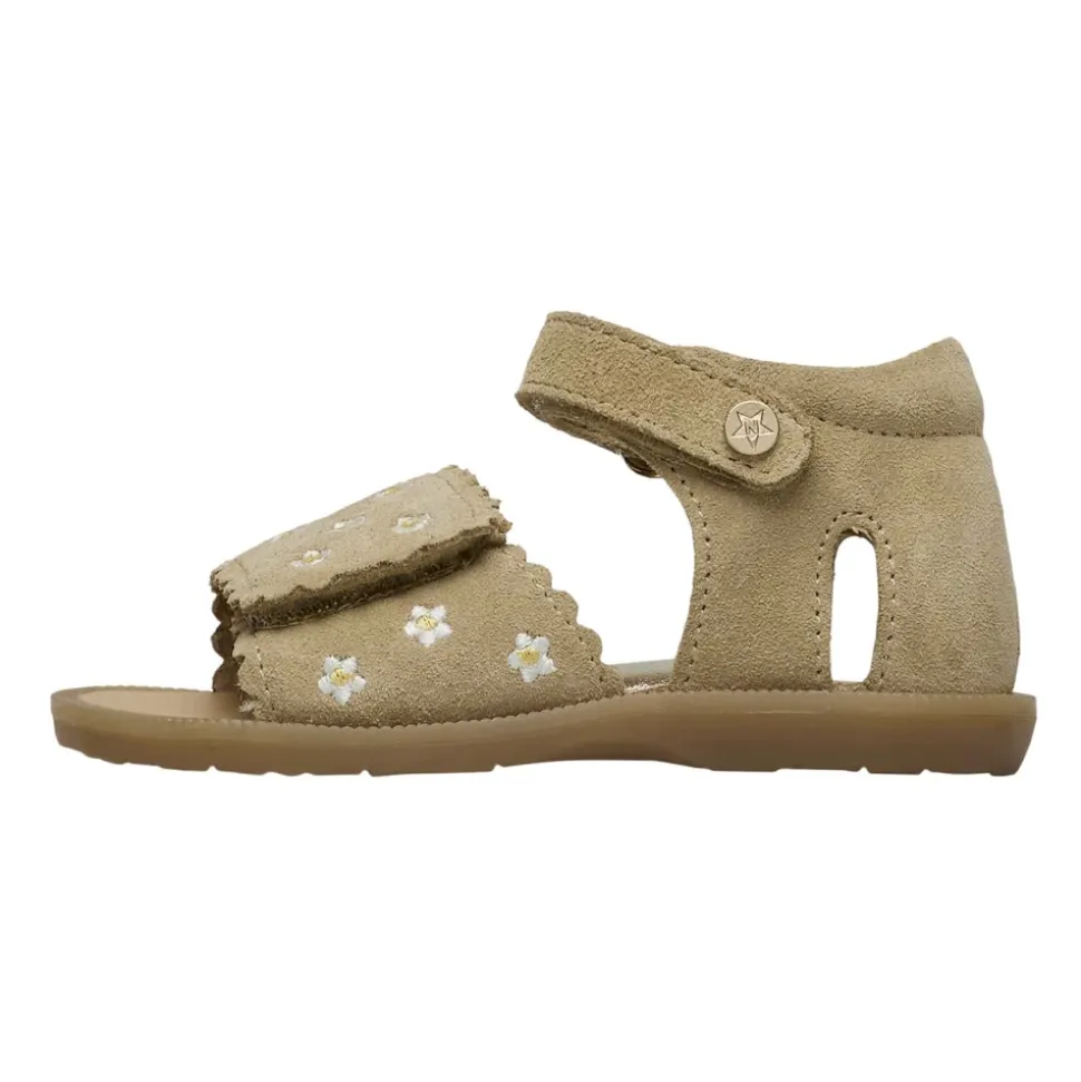 Sandales en suède avec imprimé marguerites MAYA EMBR