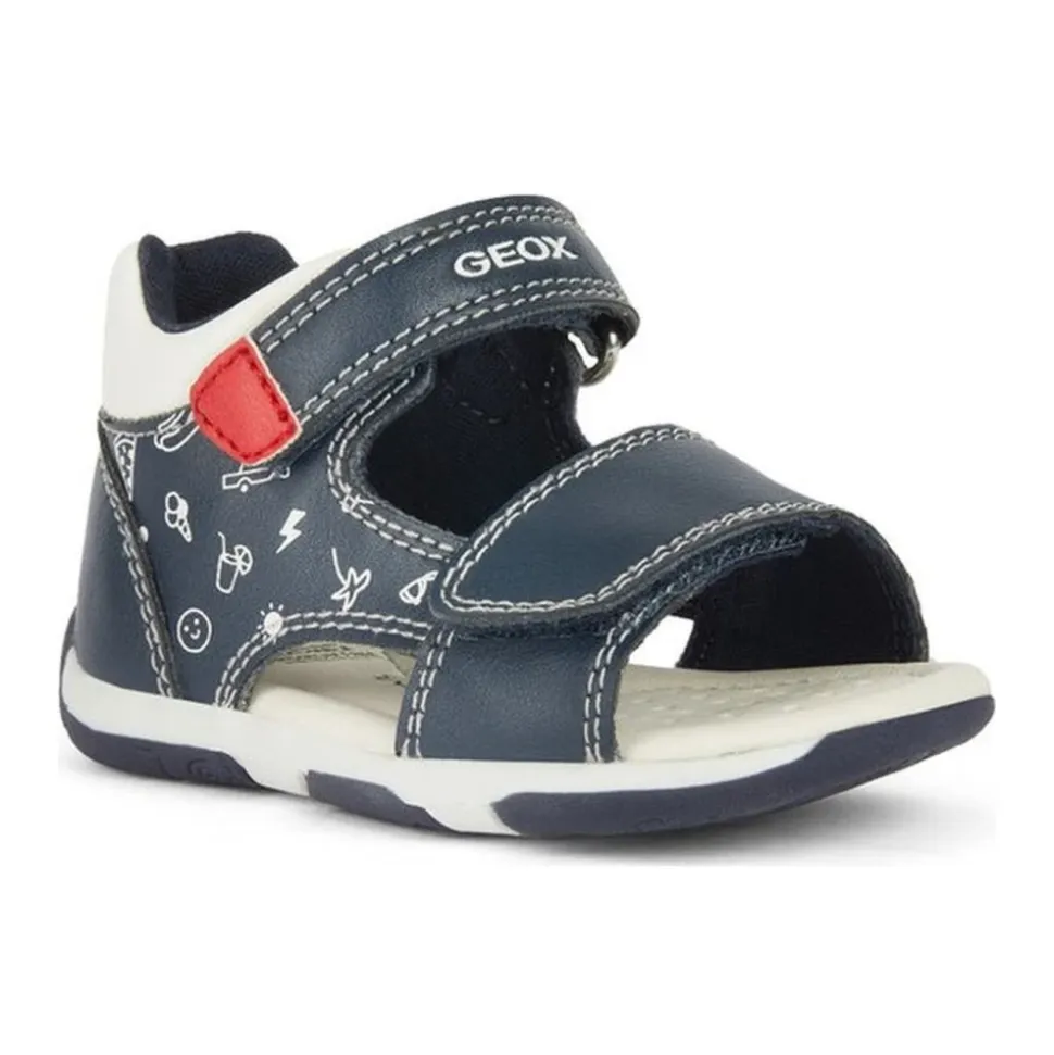Sandales Marine Rouge